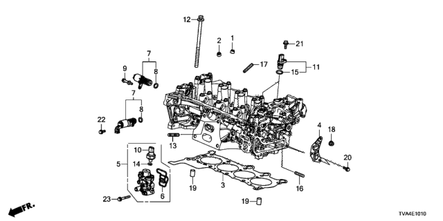 2020 Honda Accord Gasket, Cylinder Head Diagram for 12251-6A0-A01