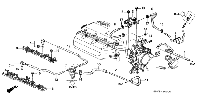 2003 Honda Pilot Tubing Diagram