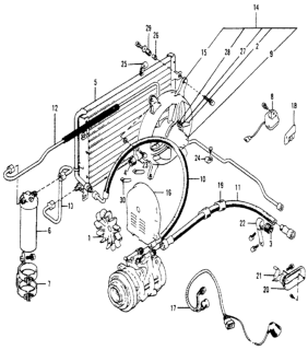 1979 Honda Accord Clamp, Receiver Pipe Diagram for N146690-1680