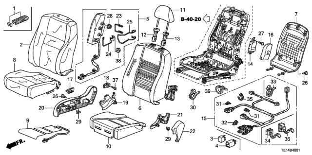 2012 Honda Accord Cover, R. Reclining (Inner) *YR327L* (PEARL IVORY) Diagram for 81248-TE0-A01ZB
