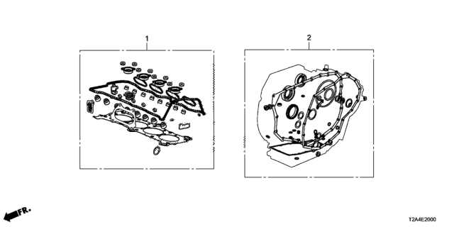 2014 Honda Accord Gasket Kit (L4) Diagram
