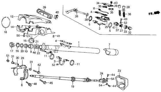 1987 Honda Civic Steering Column Diagram