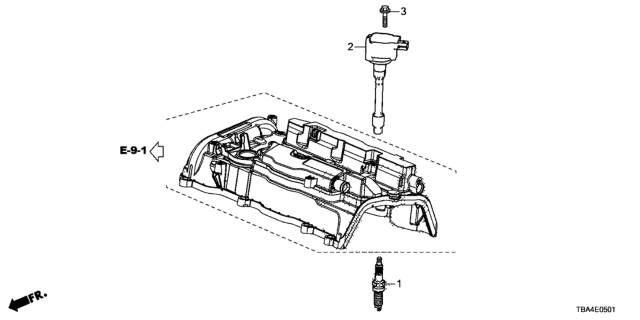 2016 Honda Civic Plug Top Coil - Plug Diagram