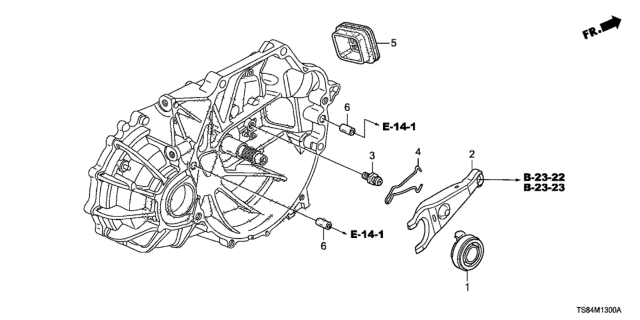 2015 Honda Civic MT Clutch Release (2.4L) Diagram