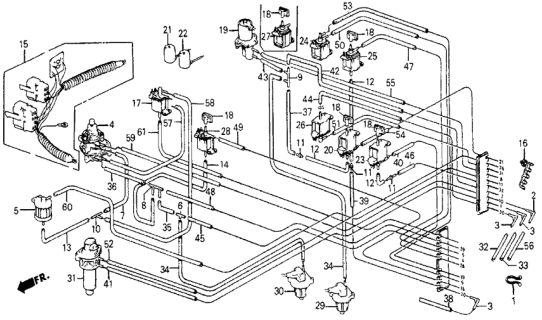 1987 Honda Civic Switch Assy., Vacuum (A-250) Diagram for 36182-PE1-682