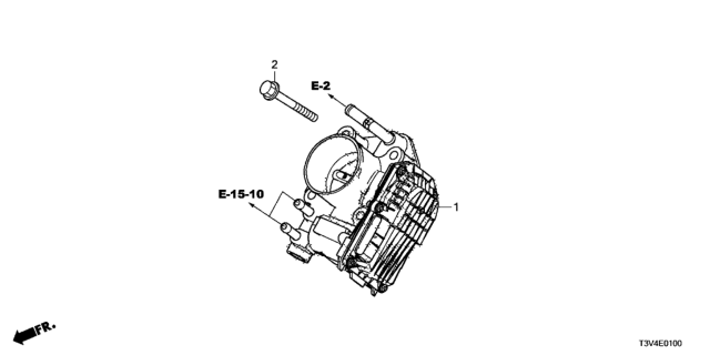 2014 Honda Accord Throttle Body, Electronic Control (Gmf9A) Diagram for 16400-5K0-A01