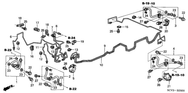 2005 Honda Element Brake Lines Diagram