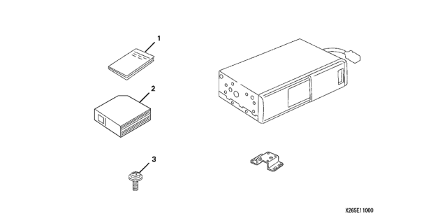 2006 Honda Element CD Changer (8-Disc) Diagram