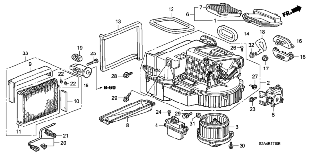 2003 Honda S2000 Valve Assembly, Expansion Diagram for 80220-S2A-003