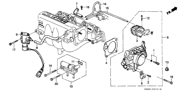 1990 Honda Civic Throttle Body Diagram