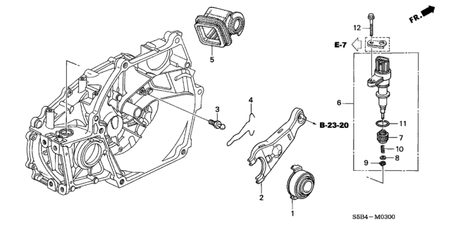2004 Honda Civic Sensor Assembly, Speed Diagram for 78410-S5B-901