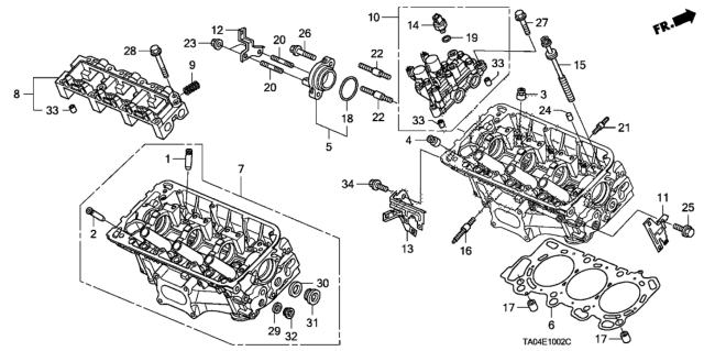2008 Honda Accord Stay, RR. Laf Connector Diagram for 36535-R70-A00