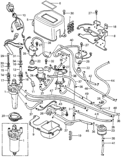 1979 Honda Accord Wire Harness, Control Box Diagram for 36041-671-791