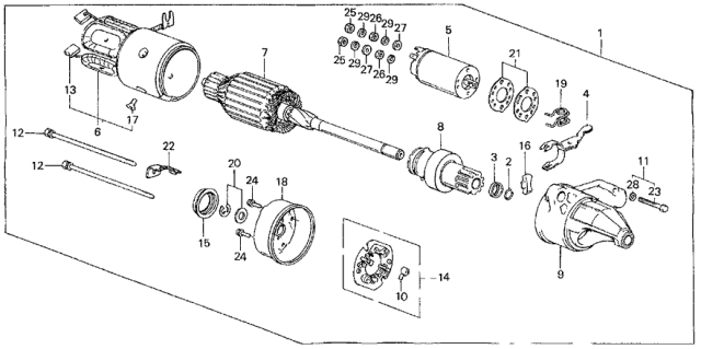 1984 Honda Civic Switch, Magnetic Diagram for 31204-PD4-005
