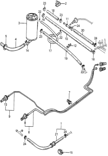 1980 Honda Prelude Pipe, Fuel Feed Diagram for 17700-692-000