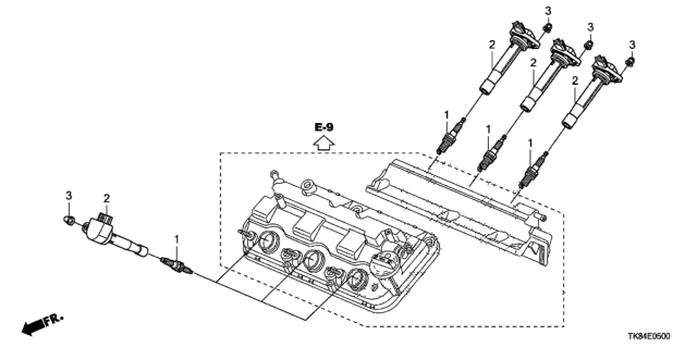 2015 Honda Odyssey Plug Hole Coil - Plug Diagram