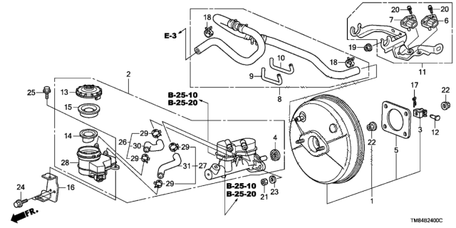 2013 Honda Insight Power Set, Master (9") Diagram for 01469-TM8-A01