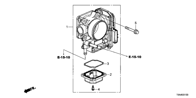 2015 Honda Fit Throttle Body, Electronic Control (Gmg1C) Diagram for 16400-5R7-A01