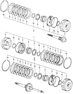 1983 Honda Civic Clutch Assy., Second Diagram for 22600-PA9-670