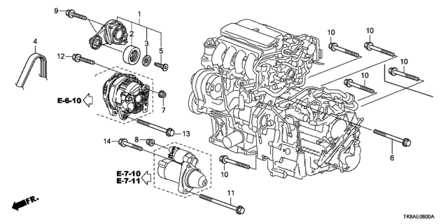 2013 Honda Fit Auto Tensioner Diagram
