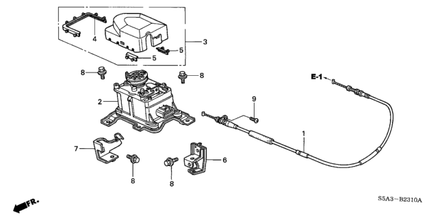 2003 Honda Civic Actuator Assy. Diagram for 36511-PLM-A01