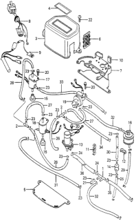 1979 Honda Prelude Switch Assy., Vacuum Diagram for 36181-663-791