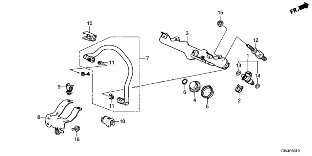 2014 Honda Accord Fuel Injector Diagram