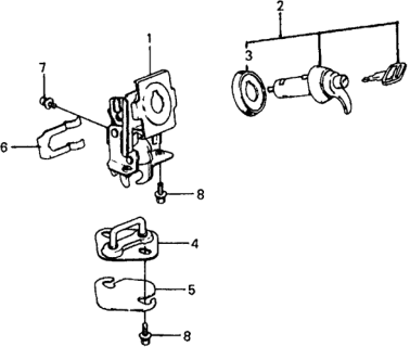 1979 Honda Civic Tailgate Lock Diagram