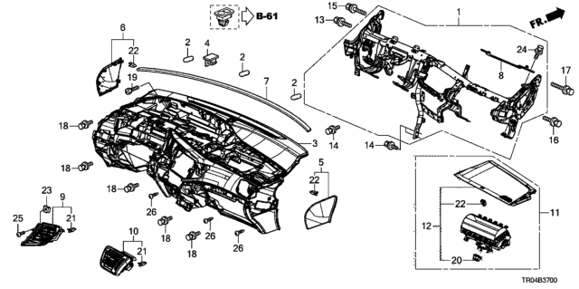 2012 Honda Civic Bolt-Washer (8X103.5) Diagram for 90112-SMA-003