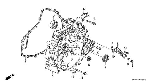 1999 Honda Civic Stay G, Engine Wire Harness Diagram for 32746-P2C-J60