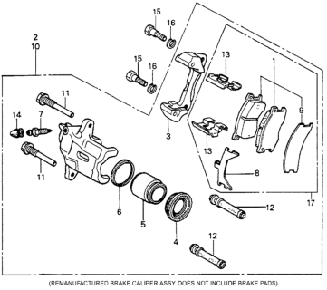 1980 Honda Prelude Front Brake Diagram