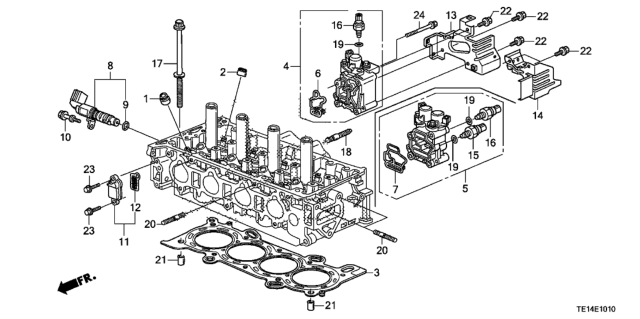 2012 Honda Accord Spool Valve (L4) Diagram