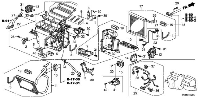 2011 Honda Accord Heater Unit Diagram