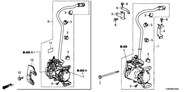 2014 Honda Accord Hybrid A/C Compressor Diagram