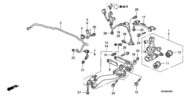 2004 Honda Civic Knuckle, Right Rear (Abs) Diagram for 52210-S6D-R00