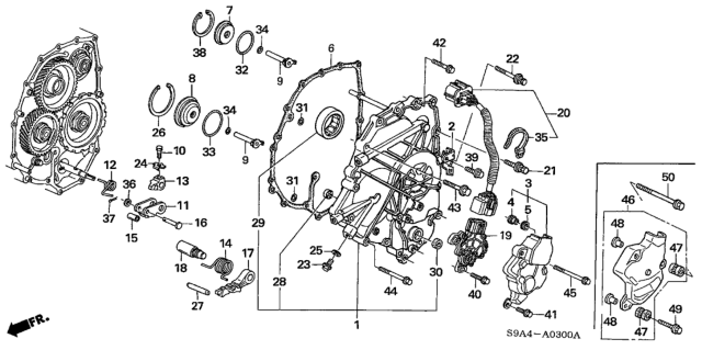 2004 Honda CR-V Guide A, Feed Pipe Diagram for 22713-PJ2-000