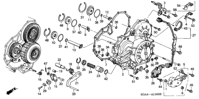 2003 Honda Accord Spring, Parking Brake Diagram for 24535-P7Z-000