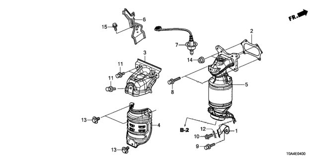 2012 Honda CR-V Sensor, Air Fuel Rati Diagram for 36531-RX0-A01