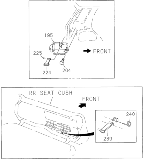 1994 Honda Passport Tool Bracket Diagram