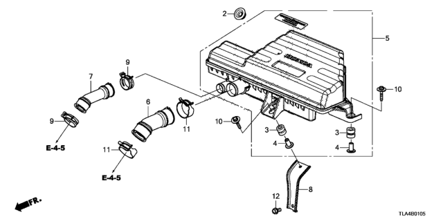 2019 Honda CR-V Tube, Resonator (A) Diagram for 17234-5PA-A00