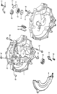 1985 Honda Accord Plate, Breather Diagram for 21105-PC8-000