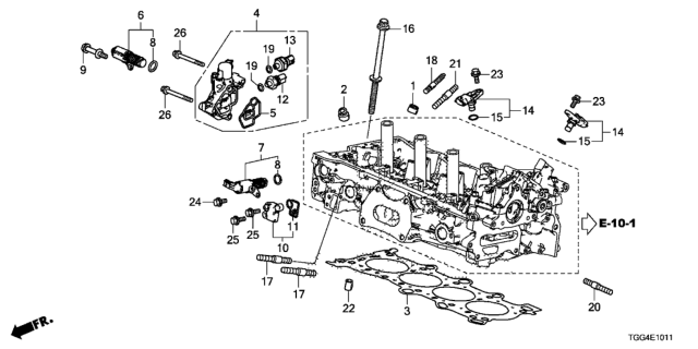 2018 Honda Civic Sensor Assembly, Tdc Diagram for 37510-RPY-G01