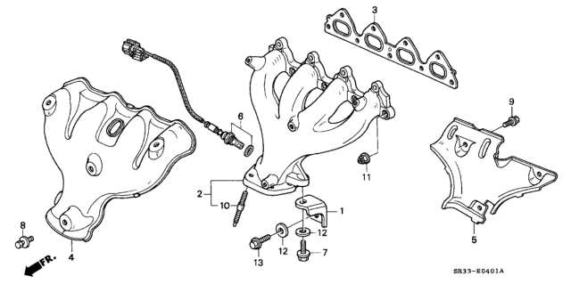 1992 Honda Civic Exhaust Manifold Diagram