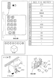 2001 Honda Passport Switch - Relay (Instrument Panel) Diagram 2