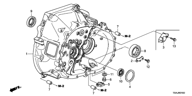 2019 Honda Civic Bearing, Needle (40X68X20) Diagram for 91003-R88-003
