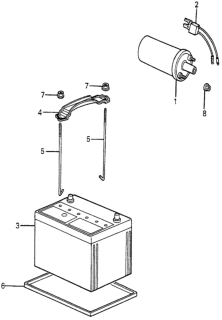 1985 Honda Accord Ignition Coil - Battery Diagram
