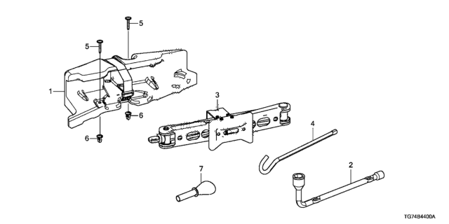 2020 Honda Pilot Screw-Washer, Tapping (5X35) Diagram for 90139-TG7-A00