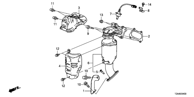 2014 Honda Accord Converter (L4) Diagram
