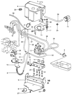 1983 Honda Civic Valve Assembly, Egr Control Diagram for 18740-PA5-673