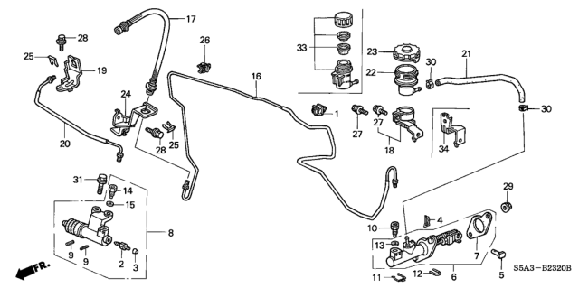 2001 Honda Civic Holder, Pin Diagram for 46942-S5A-A01